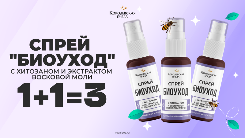 НАБОР "СПРЕЙ "БИОУХОД" 1+1=3"