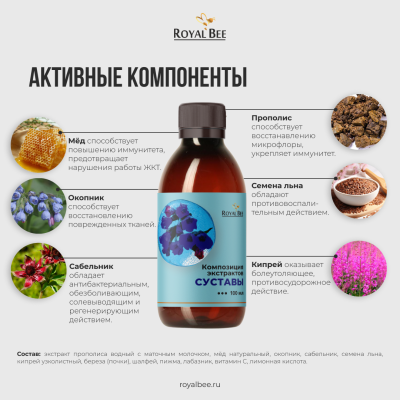 КОМПОЗИЦИЯ ЭКСТРАКТОВ "СУСТАВЫ", 100 мл