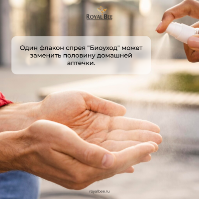 СПРЕЙ "БИОУХОД" С ХИТОЗАНОМ И ЭКСТРАКТОМ ВОСКОВОЙ МОЛИ, 50 мл